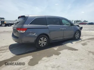 2016 Honda Odyssey EX-L with VIN 5FNRL5H60GB056665, listed as a Copart auction lot 53809485 with 189,197 mi miles and Salvage Title. Bid and sale history available at carsss.com. Image 3.