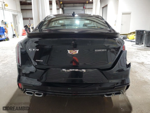 2022 Cadillac CT4-V with VIN 1G6DH5RLXN0112285, listed as a Copart auction lot 52900265 with 0 mi miles and Salvage Title. Bid and sale history available at carsss.com. Image 6.
