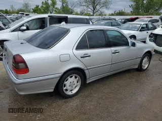 2000 Mercedes-Benz C 230 Kompressor with VIN WDBHA24GXYA821193, listed as a Copart auction lot 51160054 with 152,237 mi miles and Salvage Title. Bid and sale history available at carsss.com. Image 3.