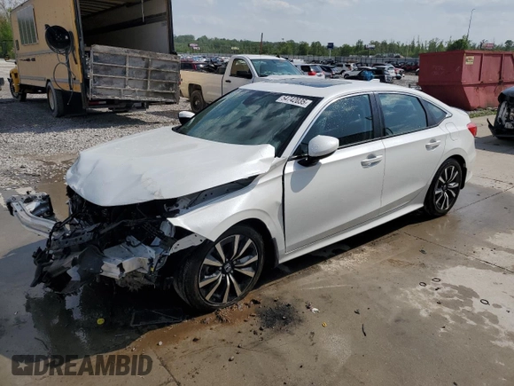 2023 Honda Civic EX with VIN 2HGFE1F73PH308955, listed as a Copart auction lot 54742035 with Not provided miles and Salvage title. Bid and sale history available at DreamBid. Image 1.