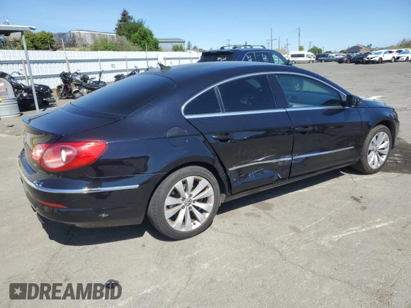 2010 Volkswagen CC Sport with VIN WVWMP7AN7AE552728, listed as a Copart auction lot 50273095 with 212,397 mi miles and Salvage Title. Bid and sale history available at carsss.com. Image 3.