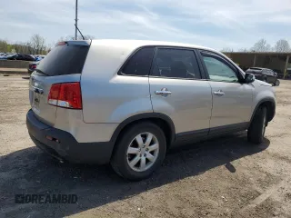 2013 Kia Sorento LX with VIN 5XYKTDA64DG350077, listed as a Copart auction lot 54119105 with 120,349 mi miles and Salvage Title. Bid and sale history available at carsss.com. Image 3.