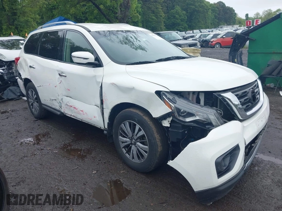 2018 Nissan Pathfinder SL z VIN 5N1DR2MM3JC609272, wystawiony jako IAAI lot #42369122 z przebiegiem 105 853 mil mil oraz . Historia ofert i sprzedaży dostępna na DreamBid. Obrazek 1.