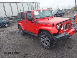 2017 Jeep Wrangler Unlimited Sahara with VIN 1C4HJWEG6HL609208, listed as a IAAI auction lot 42231634 with 87,466 mi miles and . Bid and sale history available at DreamBid. Image 1.