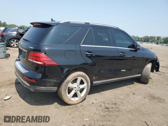 2017 Mercedes-Benz GLE 350 with VIN 4JGDA5HB4HA856114, listed as a Copart auction lot 58344775 with 76,642 mi miles and Salvage title. Bid and sale history available at DreamBid. Image 3.