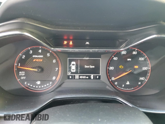 2021 Chevrolet TrailBlazer RS with VIN KL79MUSL7MB126132, listed as a Copart auction lot 70269433 with 45,143 mi miles. Bid and sale history available at carsss.com. Image 9.