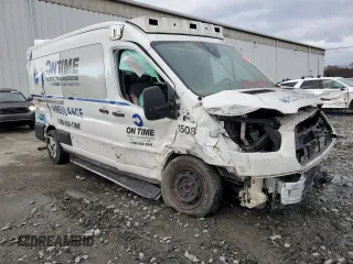 2019 Ford Transit with VIN 1FDYR2CM8KKB86523, listed as a Copart auction lot 80925903 with Not Provided miles and Salvage Title. Bid and sale history available at DreamBid. Image 4.