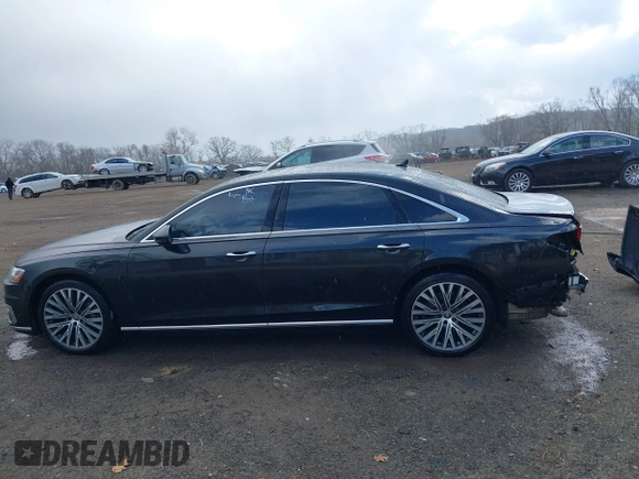 2019 Audi A8 L with VIN WAU8DAF84KN019115, listed as a IAAI auction lot 41856931 with 84,387 mi miles. Bid and sale history available at carsss.com. Image 15.