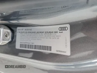 2014 Audi S5 Premium Plus with VIN WAUCGAFR7EA011581, listed as a Copart auction lot 75203614 with 0 mi miles and Salvage Title. Bid and sale history available at carsss.com. Image 13.