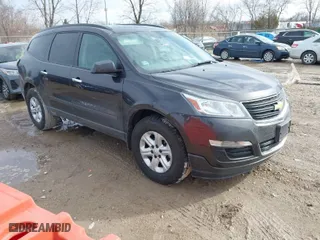 2016 Chevrolet Traverse LS with VIN 1GNKRFED5GJ286226, listed as a IAAI auction lot 41652657 with 105,354 mi miles. Bid and sale history available at carsss.com. Image 1.