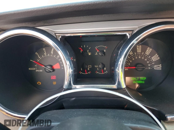 2008 Ford Mustang Deluxe with VIN 1ZVHT80NX85171791, listed as a Copart auction lot 54191105 with 167,800 mi miles and Clean Title. Bid and sale history available at carsss.com. Image 9.