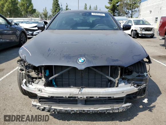 2020 BMW 5 Series 530i with VIN WBAJR3C04LWW81818, listed as a Copart auction lot 71645784 with 68,730 mi miles and Salvage Title. Bid and sale history available at DreamBid. Image 5.