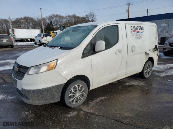2017 Chevrolet City Express Cargo Van LS with VIN 3N63M0YN5HK720087, listed as a Copart auction lot 87631755 with 0 mi miles and Salvage Title. Bid and sale history available at carsss.com. Image 1.