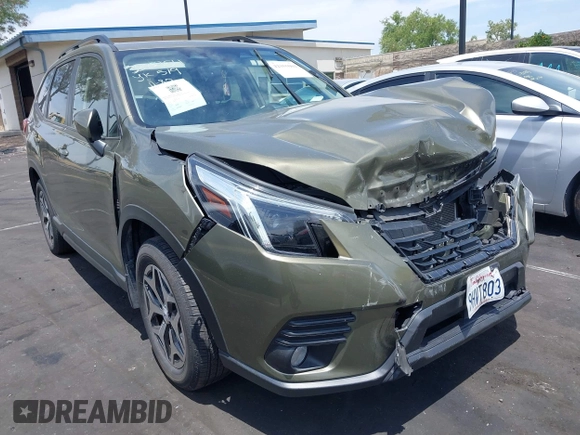 2023 Subaru Forester Premium with VIN JF2SKAECXPH510817, listed as a IAAI auction lot 42355001 with 26,052 mi miles and . Bid and sale history available at DreamBid. Image 1.