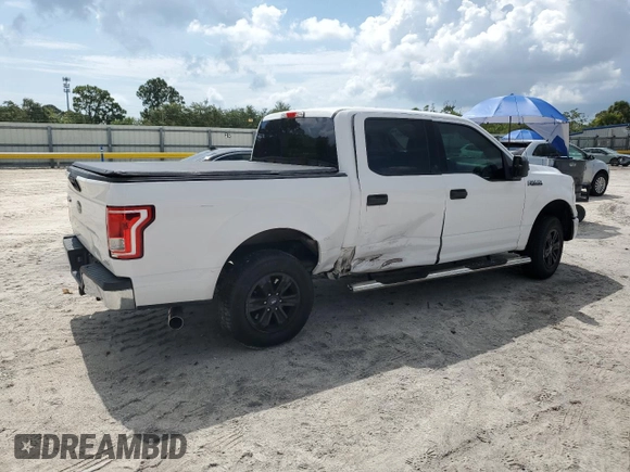 2016 Ford F-150 XL with VIN 1FTEW1CF8GKE97257, listed as a Copart auction lot 58475435 with 215,849 mi miles and Salvage title. Bid and sale history available at DreamBid. Image 3.