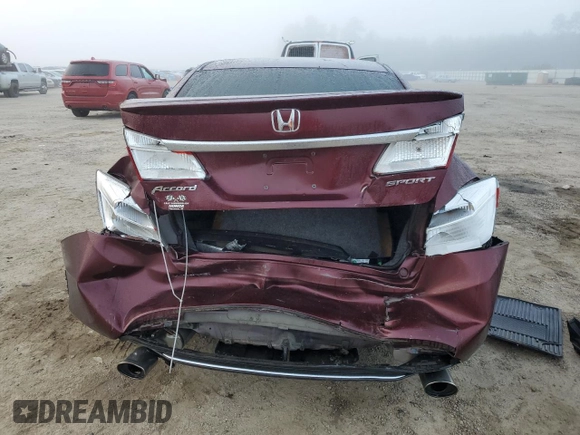 2015 Honda Accord Sport with VIN 1HGCR2F58FA262144, listed as a Copart auction lot 78397764 with 154,293 mi miles and Salvage Title. Bid and sale history available at DreamBid. Image 6.