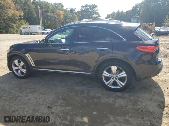 2010 Infiniti FX35 with VIN JN8AS1MU5AM801247, listed as a Copart auction lot 73400484 with 129,508 mi miles and Clean Title. Bid and sale history available at carsss.com. Image 2.