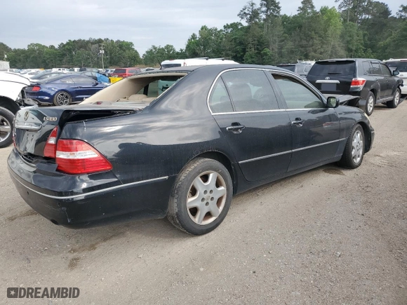 2004 Lexus LS 430 with VIN JTHBN36F940170241, listed as a Copart auction lot 54101155 with 264,471 mi miles and Clean Title. Bid and sale history available at carsss.com. Image 3.