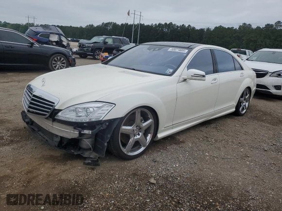 2010 Mercedes-Benz S 550 with VIN WDDNG7BB6AA332065, listed as a Copart auction lot 55071685 with 209,325 mi miles and Salvage Title. Bid and sale history available at DreamBid. Image 1.