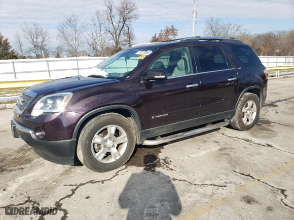 2008 GMC Acadia SLT1 with VIN 1GKER23748J148405, listed as a Copart auction lot 88510955 with 163,399 mi miles and Salvage Title. Bid and sale history available at carsss.com. Image 1.