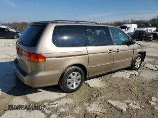 2004 Honda Odyssey EX-L with VIN 5FNRL189X4B000098, listed as a Copart auction lot 44367915 with 222,786 mi miles and Salvage Title. Bid and sale history available at DreamBid. Image 3.