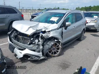 2019 Ford EcoSport Titanium with VIN MAJ3S2KE8KC271407, listed as a IAAI auction lot 39585454 with 74,104 mi miles and . Bid and sale history available at DreamBid. Image 16.