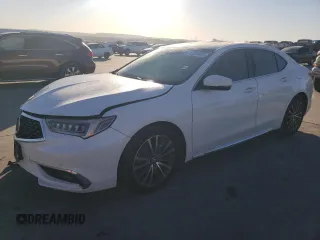 2018 Acura TLX Advance with VIN 19UUB2F73JA000244, listed as a Copart auction lot 44006355 with 123,339 mi miles and Salvage Title. Bid and sale history available at DreamBid. Image 1.