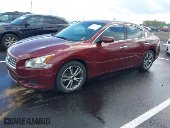 2011 Nissan Maxima 3.5 SV with VIN 1N4AA5APXBC824234, listed as a IAAI auction lot 41989627 with 212,391 mi miles. Bid and sale history available at carsss.com. Image 2.