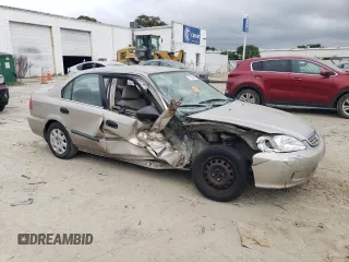 2000 Honda Civic LX with VIN 1HGEJ6679YL022276, listed as a Copart auction lot 71785084 with 174,324 mi miles and Salvage Title. Bid and sale history available at carsss.com. Image 4.