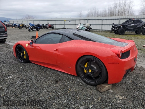 2011 Ferrari 458 Italia z VIN ZFF67NFA5B0176534, wystawiony jako Copart lot #86757334 z przebiegiem Nie podano mil oraz Szkoda całkowita • Salvage title. Historia ofert i sprzedaży dostępna na DreamBid. Obrazek 2.