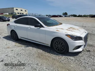 2019 Genesis G80 3.3T Sport with VIN KMHGN4JBXKU301437, listed as a Copart auction lot 51407845 with 55,678 mi miles and Salvage Title. Bid and sale history available at carsss.com. Image 4.