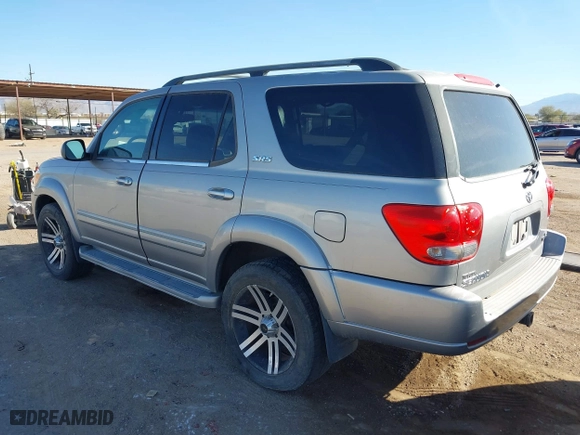 2005 Toyota Sequoia SR5 with VIN 5TDZT34AX5S244276, listed as a IAAI auction lot 41605214 with 226,565 mi miles. Bid and sale history available at carsss.com. Image 3.