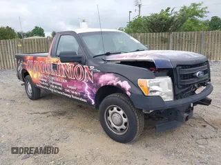 2014 Ford F-150 XL with VIN 1FTMF1CM6EKE77659, listed as a IAAI auction lot 42234417 with 193,314 mi miles and . Bid and sale history available at DreamBid. Image 1.