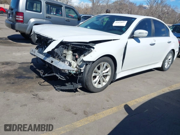 2013 Hyundai Genesis 3.8L with VIN KMHGC4DD4DU250393, listed as a IAAI auction lot 41854097 with 147,751 mi miles and . Bid and sale history available at DreamBid. Image 18.