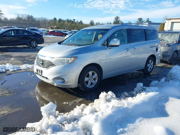 2011 Nissan Quest SL with VIN JN8AE2KP3B9006728, listed as a IAAI auction lot 41631623 with 190,067 mi miles. Bid and sale history available at carsss.com. Image 2.