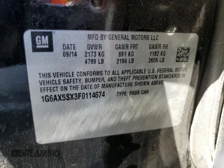2015 Cadillac CTS Luxury AWD z VIN 1G6AX5SX3F0114674, wystawiony jako Copart lot #53913865 z przebiegiem 103 959 mil mil oraz Szkoda całkowita • Salvage title. Historia ofert i sprzedaży dostępna na DreamBid. Obrazek 13.
