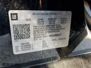 2019 Chevrolet Tahoe LT with VIN 1GNSCBKC0KR266577, listed as a Copart auction lot 79674694 with 75,002 mi miles and Salvage Title. Bid and sale history available at carsss.com. Image 13.