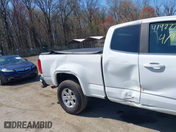 2018 Chevrolet Colorado 2WD Work Truck with VIN 1GCHSBEA4J1151641, listed as a IAAI auction lot 41927780 with 125,265 mi miles and . Bid and sale history available at DreamBid. Image 18.