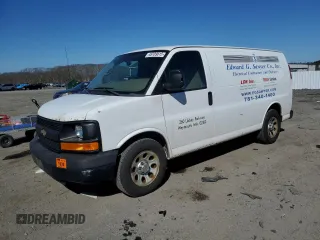 2012 Chevrolet Express Cargo Van with VIN 1GCSGAFX0C1108972, listed as a Copart auction lot 48709815 with 152,113 mi miles and Clean Title. Bid and sale history available at carsss.com. Image 1.