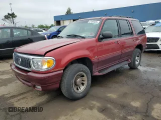 1999 Mercury Mountaineer z VIN 4M2DU55P5XUJ16364, wystawiony jako Copart lot #57493435 z przebiegiem 166 256 mil mil oraz Tytuł czysty. Historia ofert i sprzedaży dostępna na DreamBid. Obrazek 1.
