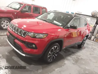 2024 Jeep Compass Limited with VIN 3C4NJDCN7RT584849, listed as a IAAI auction lot 41545117 with 12,411 mi miles and . Bid and sale history available at DreamBid. Image 2.