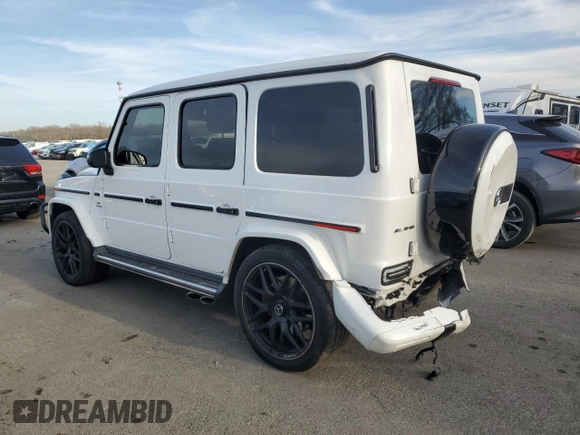 2020 Mercedes-Benz G 63 AMG with VIN WDCYC7HJ6LX339805, listed as a Copart auction lot 46446735 with 62,763 mi miles and Salvage title. Bid and sale history available at DreamBid. Image 2.