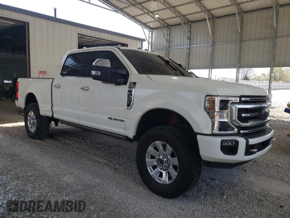 2020 Ford F-350 XL with VIN 1FT8W3BT5LEE56769, listed as a Copart auction lot 53104495 with 134,810 mi miles and Salvage title. Bid and sale history available at DreamBid. Image 4.