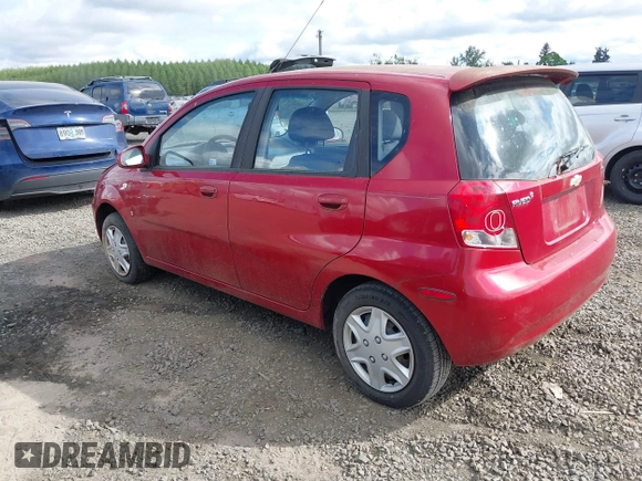 2008 Chevrolet Aveo LS with VIN KL1TD66658B037309, listed as a IAAI auction lot 42119661 with Not Provided miles and . Bid and sale history available at DreamBid. Image 3.