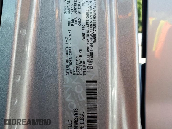 2021 Jeep Wrangler Unlimited Sport S z VIN 1C4HJXDN3MW637613, wystawiony jako Copart lot #63223055 z przebiegiem 66 380 mil mil oraz Szkoda całkowita • Salvage title. Historia ofert i sprzedaży dostępna na DreamBid. Obrazek 12.
