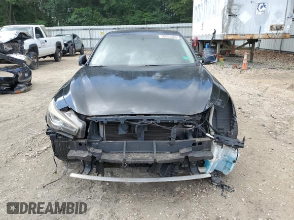 2015 Infiniti Q50 with VIN JN1BV7AP4FM358818, listed as a Copart auction lot 59081465 with 133,503 mi miles and Salvage title. Bid and sale history available at DreamBid. Image 5.