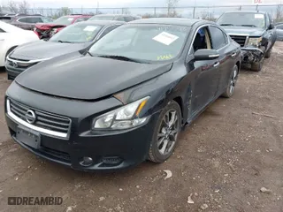 2014 Nissan Maxima 3.5 S with VIN 1N4AA5AP2EC468382, listed as a IAAI auction lot 41951092 with 153,614 mi miles. Bid and sale history available at carsss.com. Image 2.