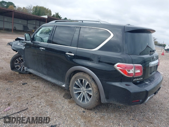 2020 Nissan Armada SV with VIN JN8AY2ND3LX016455, listed as a IAAI auction lot 41015514 with 109,562 mi miles. Bid and sale history available at carsss.com. Image 3.