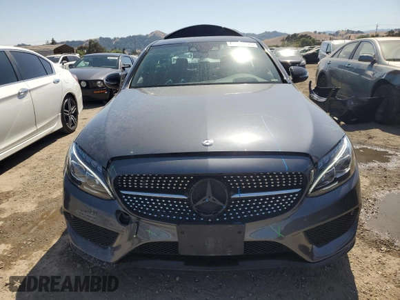 2016 Mercedes-Benz C 450 AMG with VIN 55SWF6EB5GU130534, listed as a Copart auction lot 62310095 with 58,797 mi miles and Salvage title. Bid and sale history available at DreamBid. Image 5.