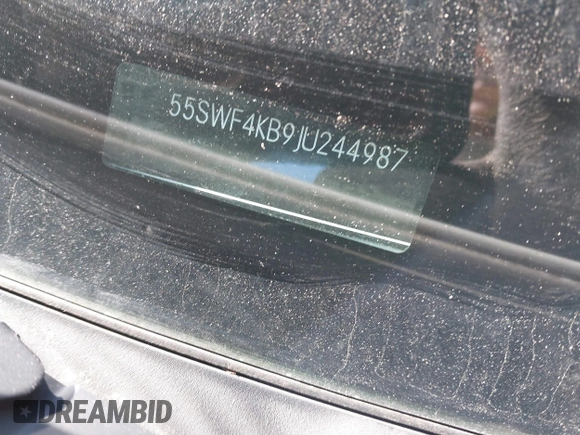 2018 Mercedes-Benz C 300 with VIN 55SWF4KB9JU244987, listed as a IAAI auction lot 41747698 with 99,959 mi miles and . Bid and sale history available at carsss.com. Image 9.